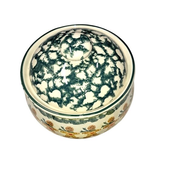 Folkcraft Gingerbread Lidded Sugar Candy Jar Tienshan - Picture 5 of 7